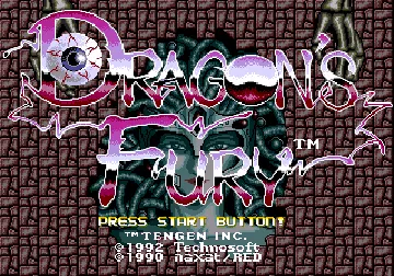 Dragon's Fury (USA, Europe) screen shot title